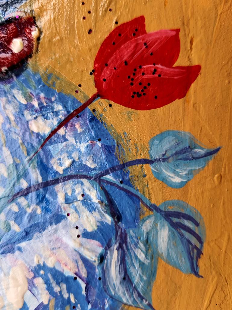 Original Expressionism Cats Painting by Rakhmet Redzhepov