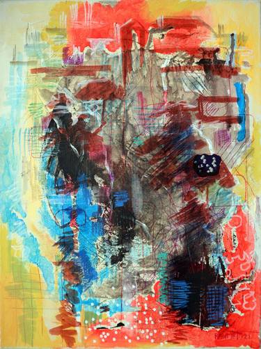 Original Abstract Paintings by Rakhmet Redzhepov