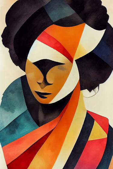 Print of Art Deco People Digital by Gabriel Pevide