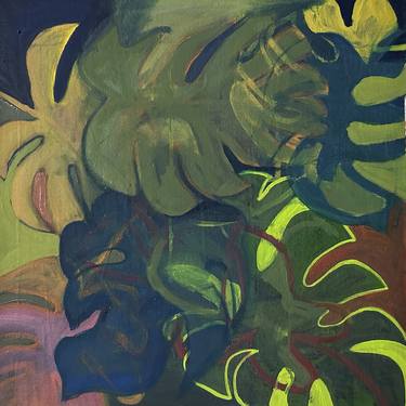 Original Abstract Botanic Paintings by Kim Kivits