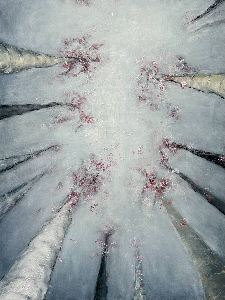 Original Contemporary Tree Painting by Kim Kivits