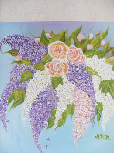 Print of Fine Art Floral Paintings by Aija Reidzane Brauvere