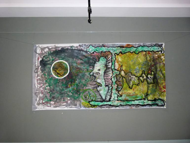 Original Expressionism Abstract Painting by Tri Ha Nguyen