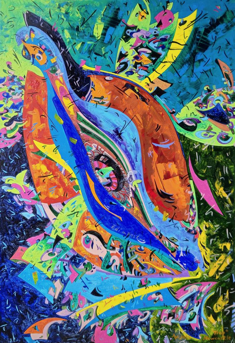 Print of Abstract Paintings by Edi Apostu