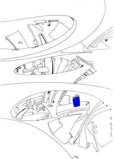 Original Abstract Drawings by Edi APOSTU