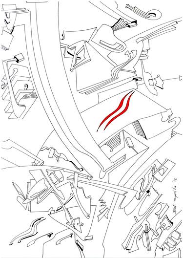 Original Abstract Drawings by Edi APOSTU