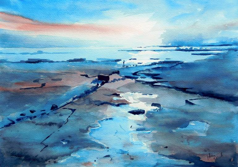 Low Tide Painting by Hai Verstappen | Saatchi Art