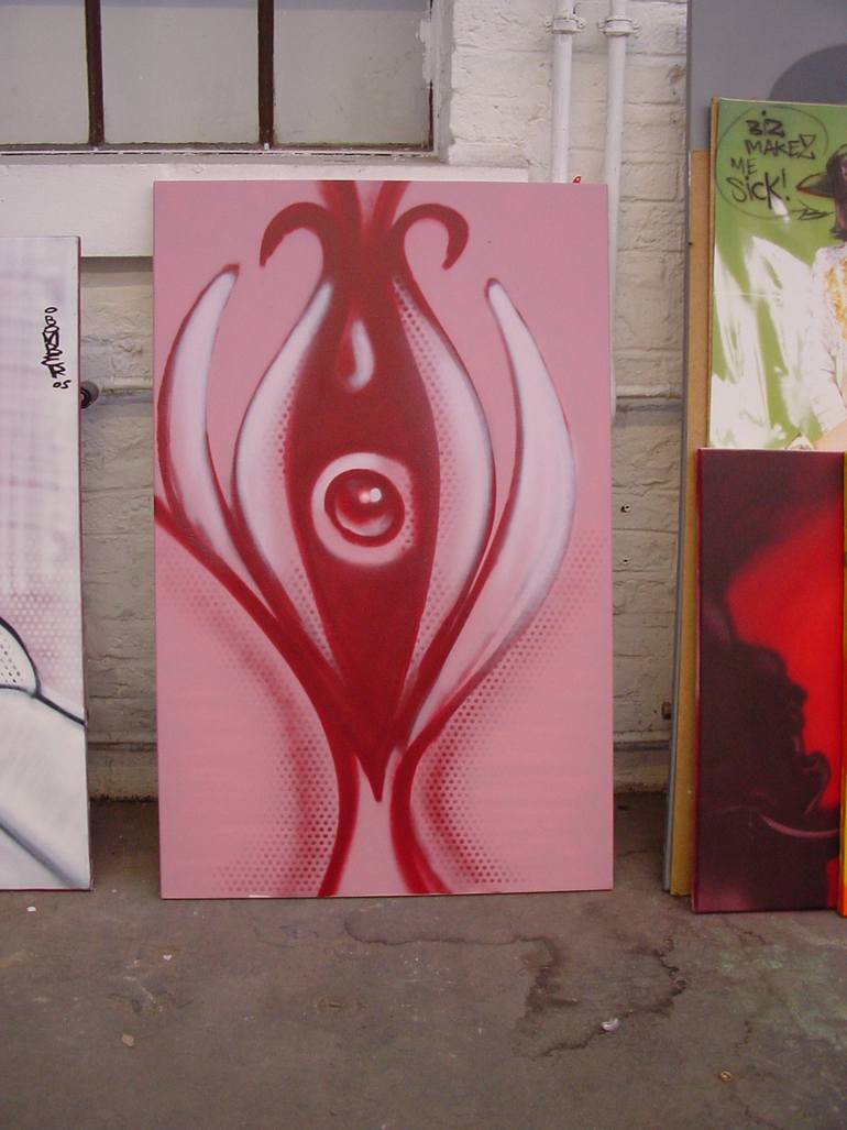 Original Abstract Graffiti Painting by Helge Steinmann Bomber