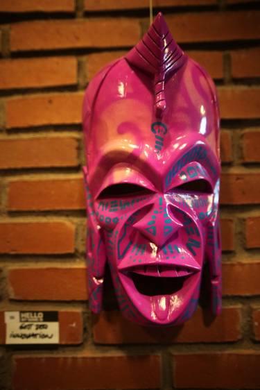 Original Symbolism Religion Sculpture by Helge Steinmann Bomber