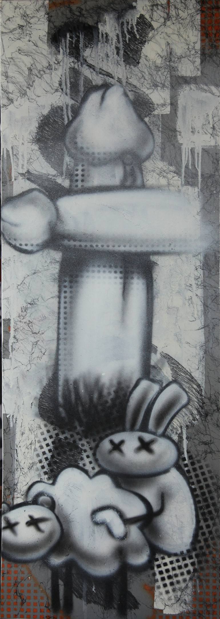 Original Figurative Graffiti Paintings by Helge Steinmann Bomber