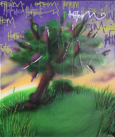 Original Figurative Graffiti Paintings by Helge Steinmann BOMBER