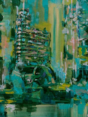 Original Expressionism Architecture Paintings by Carlos Villanueva