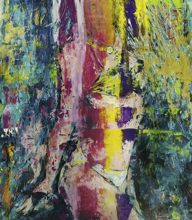 Original Expressionism Women Paintings by Carlos Villanueva