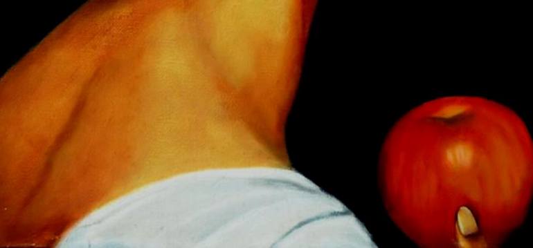 Original Realism People Painting by Manuel Sanchez