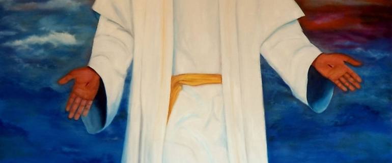Original Realism Religion Painting by Manuel Sanchez