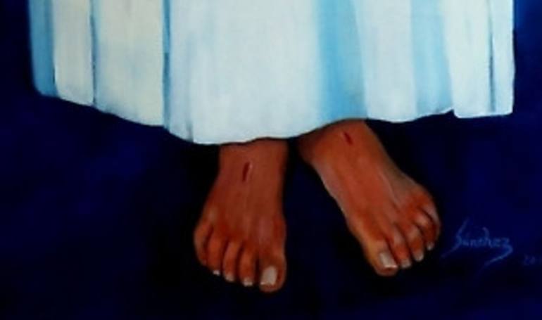 Original Realism Religion Painting by Manuel Sanchez