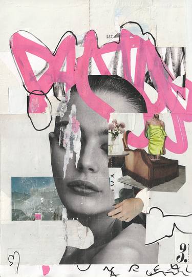 Original Fine Art Women Collage by Raphaël Vicenzi