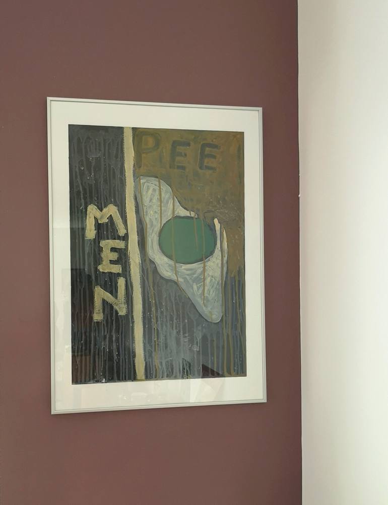 Original Expressionism Men Painting by Model Rice