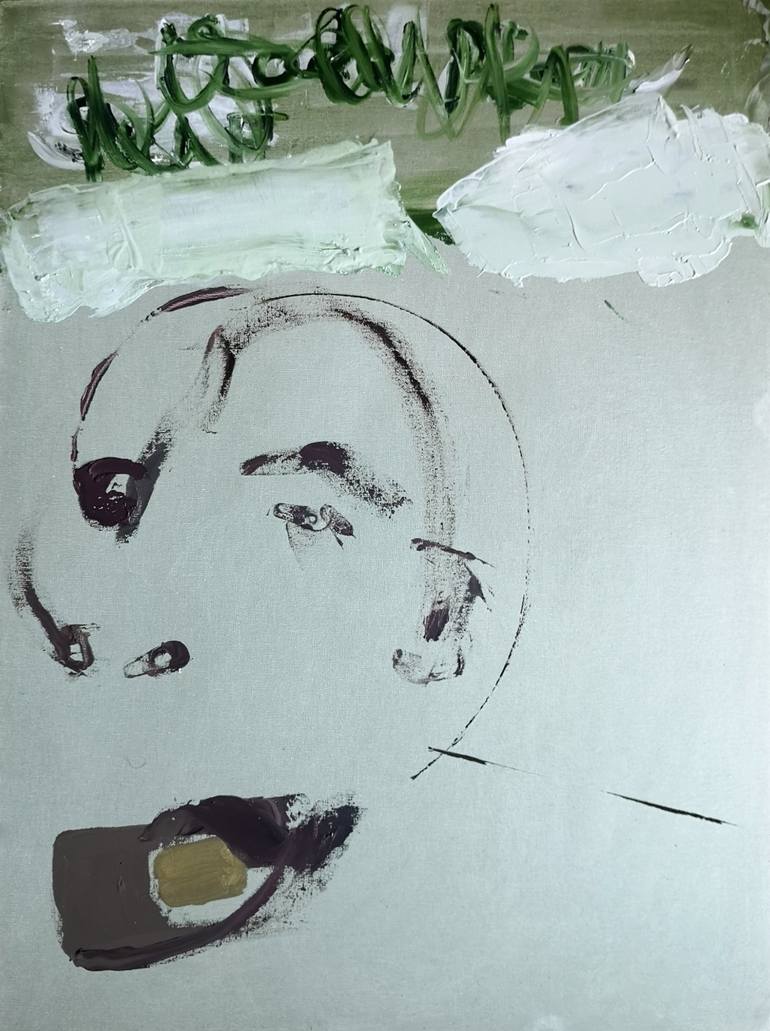 Print of Expressionism Portrait Painting by Model Rice