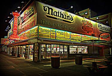 Coney island's Famous Nathan's thumb