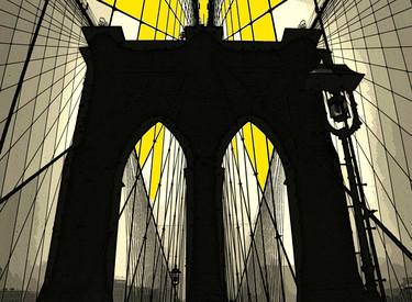 Brooklyn Bridge Tower Abstract 1 thumb