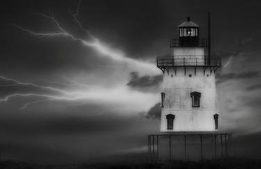 Sleepy Hollow Lighthouse Storm - Limited Edition of 10 thumb
