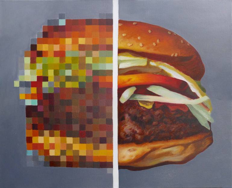 Food Porn Art - Food porn #1 Painting by Philippe Olivier | Saatchi Art