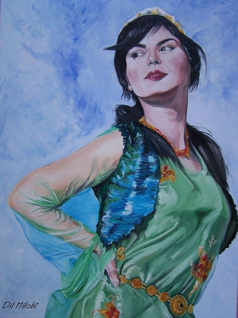 KURDISH SINGER Painting by Dil Hilobî | Saatchi Art