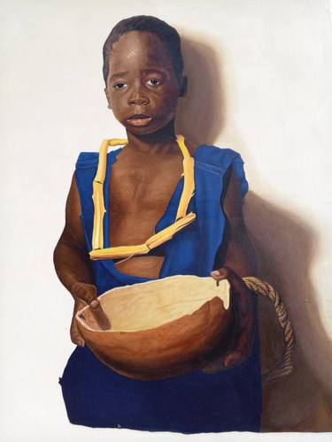 Original Figurative People Painting by Abu Mutaka