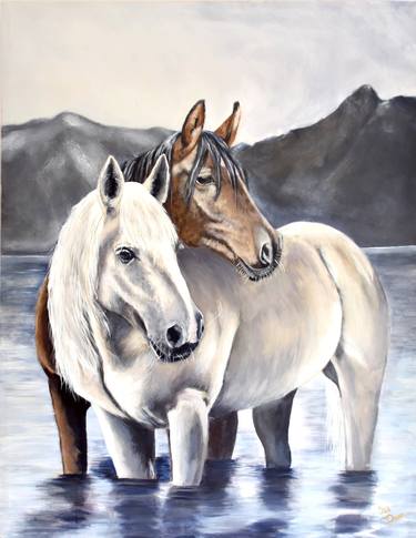 Print of Realism Horse Paintings by Isa Dorean