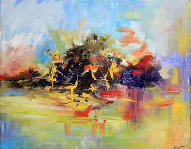 Original Abstract Expressionism Abstract Paintings by Maryam Askaran