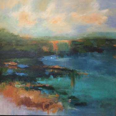 Original Abstract Expressionism Landscape Paintings by Maryam Askaran