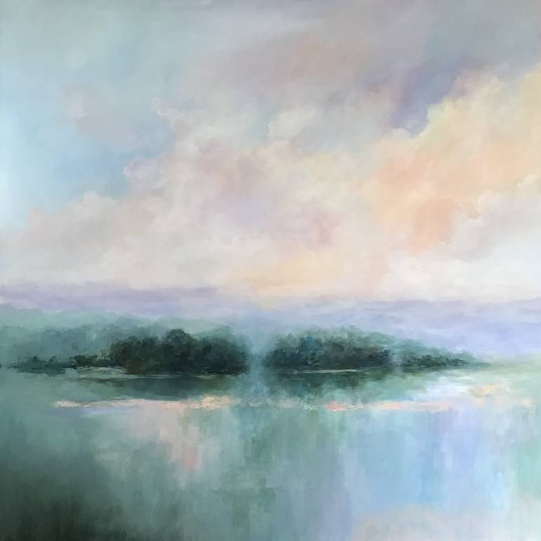 Spring of Chattahoochee River Painting by Maryam Askaran | Saatchi Art