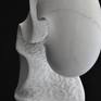 Abstract Sculpture carved in White Carrara marble.