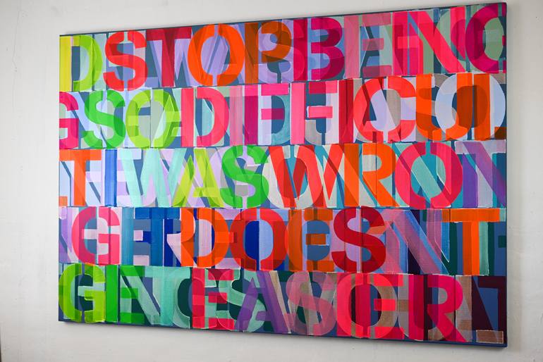 Original Pop Art Abstract Painting by Niki Hare