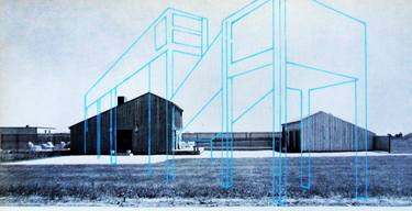 Original Abstract Architecture Drawings by Niki Hare