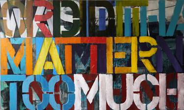 Print of Abstract Typography Paintings by Niki Hare