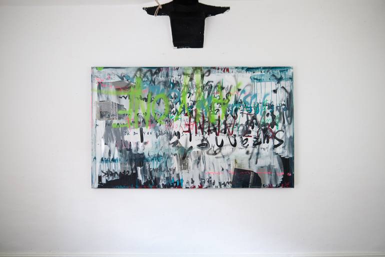 Original Street Art Abstract Painting by Niki Hare