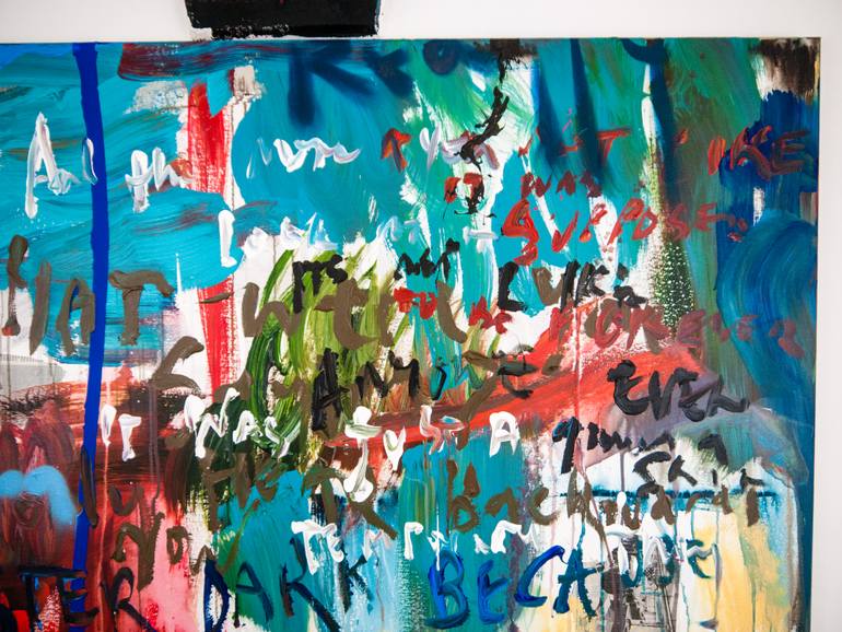 Original Street Art Abstract Painting by Niki Hare