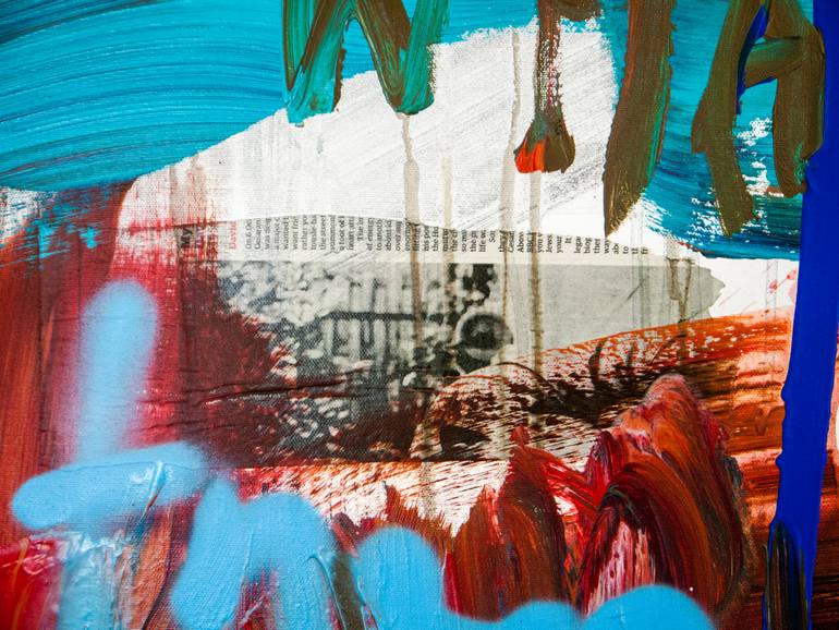 Original Street Art Abstract Painting by Niki Hare