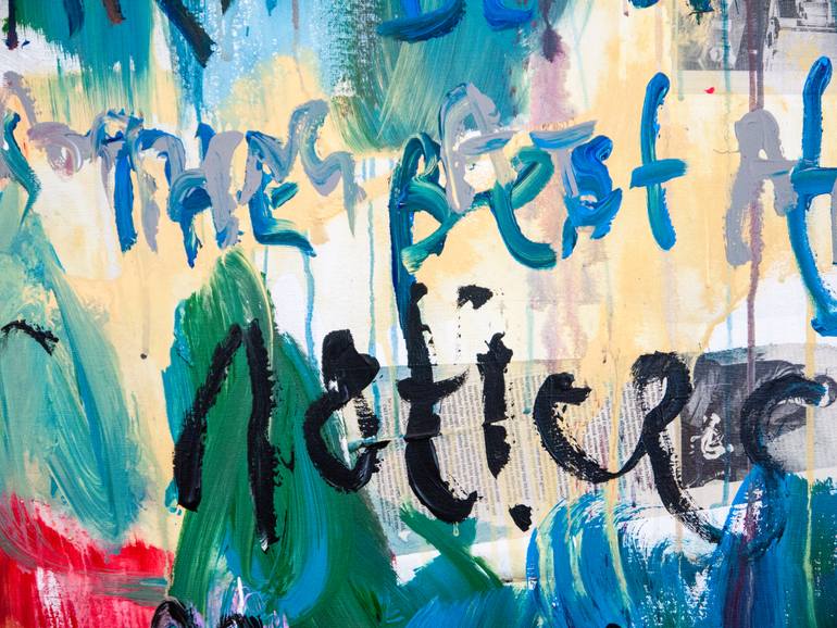 Original Street Art Abstract Painting by Niki Hare