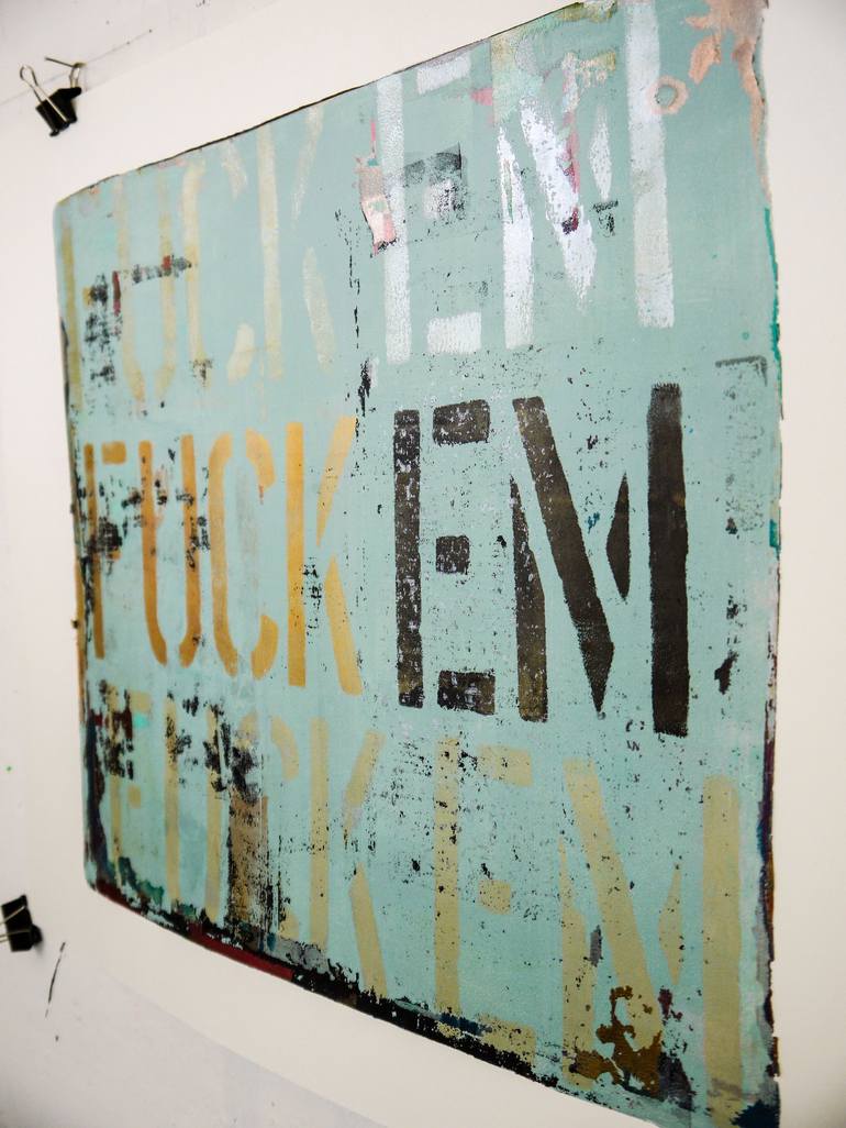 Original Typography Printmaking by Niki Hare