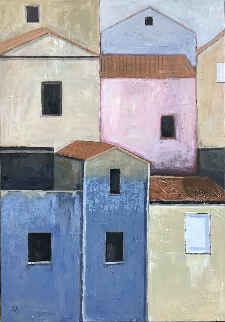 Original Abstract Expressionism Abstract Paintings by Sonja Alfreider