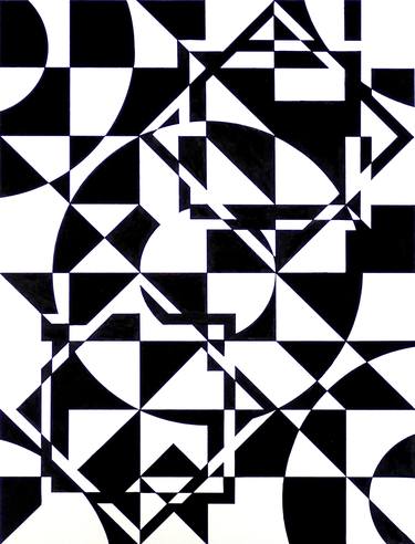 Original Abstract Geometric Drawing by Garner Moss