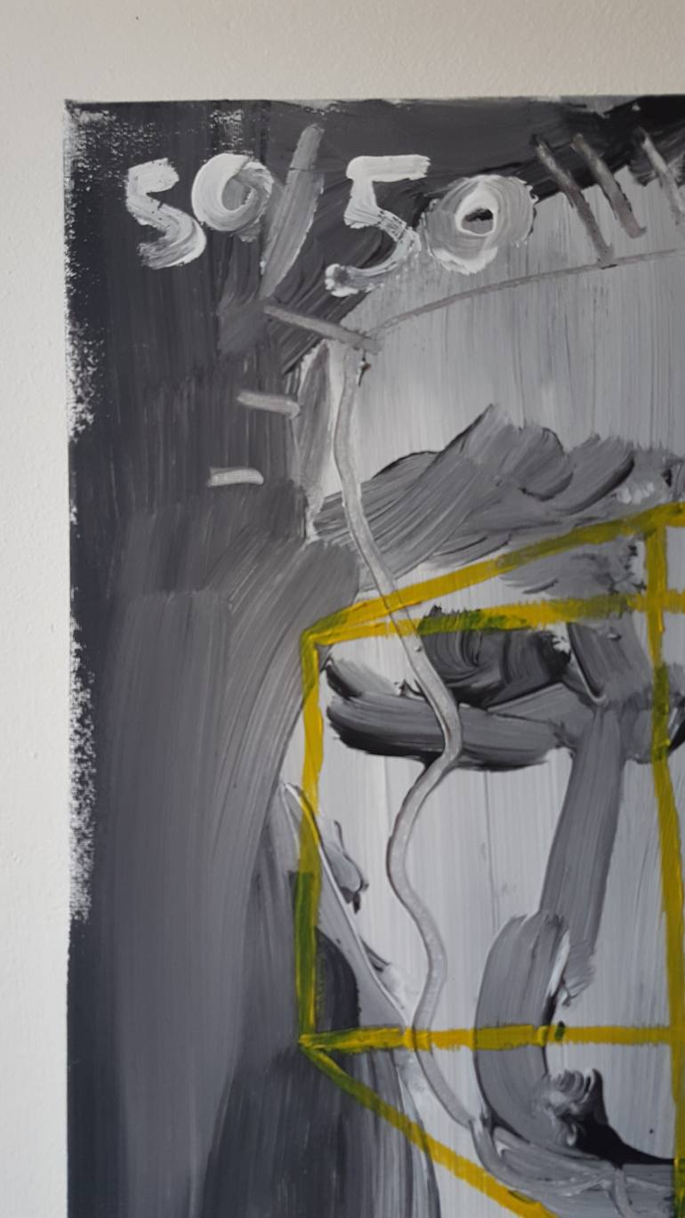 Original Abstract Expressionism People Painting by Sergio Caruso