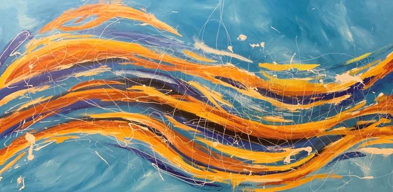 Energy flow Painting by Anna Andorskaya Saatchi Art