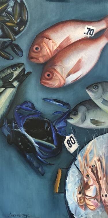 Original Fish Paintings by Anna Andorskaya