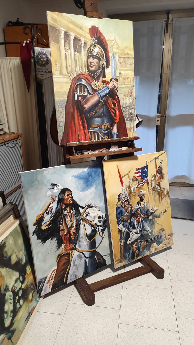 Original Figurative People Painting by Franco Orsi