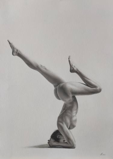 Original Black & White Nude Drawings by Yaroslav Teslenko