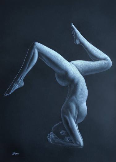 Print of Figurative Nude Drawings by Yaroslav Teslenko
